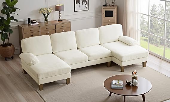 VINGLI U-Shaped Sectional with Double Chaise