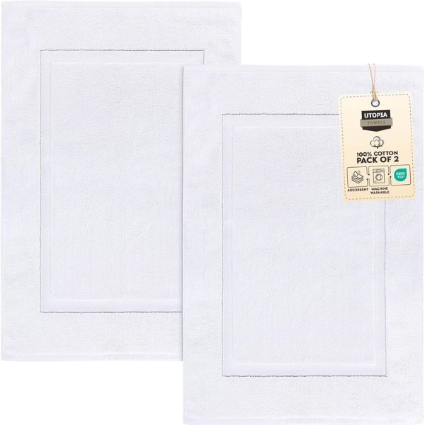 Utopia Towels Cotton Bath Mat Set